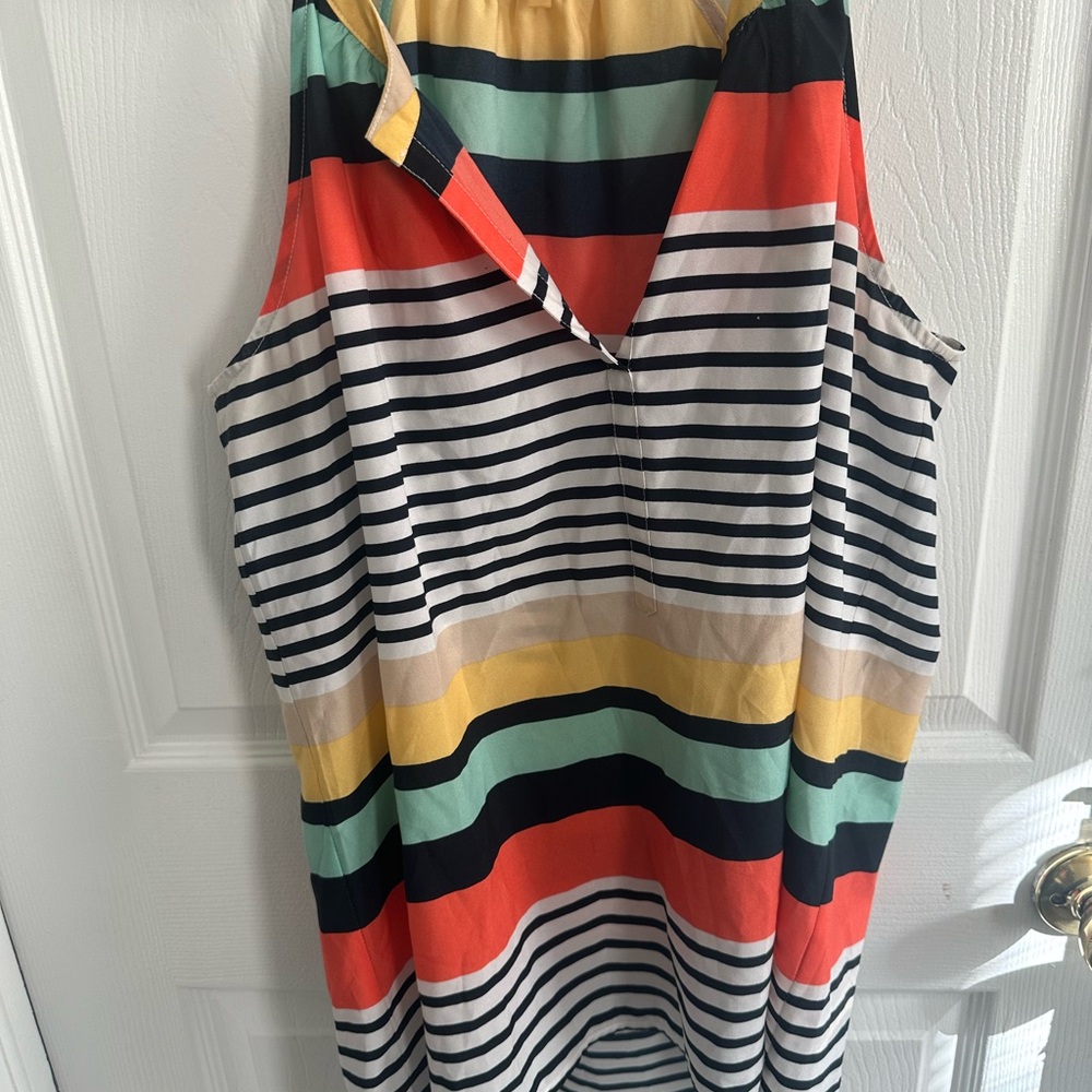 Striped Sleeveless Top